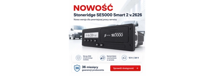 Nowy tachograf Stoneridge SE5000 v.2626